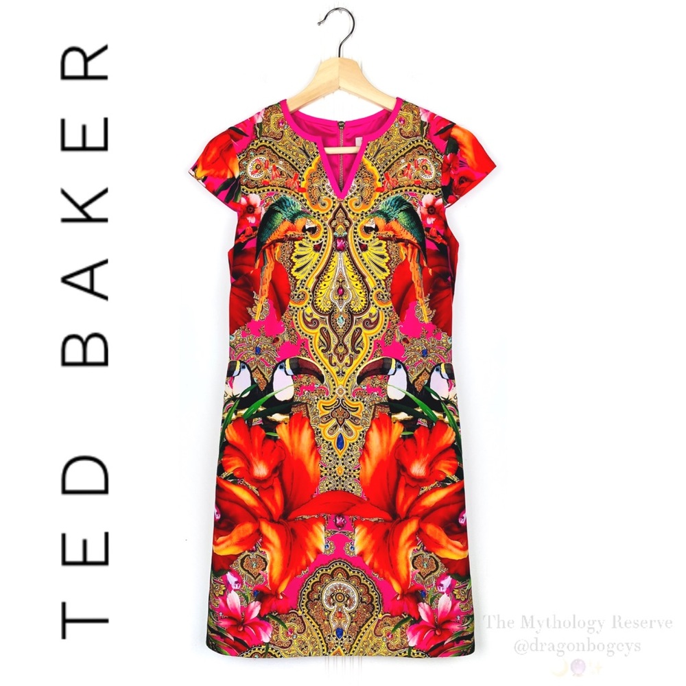 Ted Baker London Aalia Toucan Print Tunic Dress